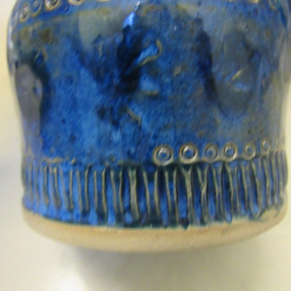 Handmade MCM Style Tall Two Handle Vase - Picture 11 of 11